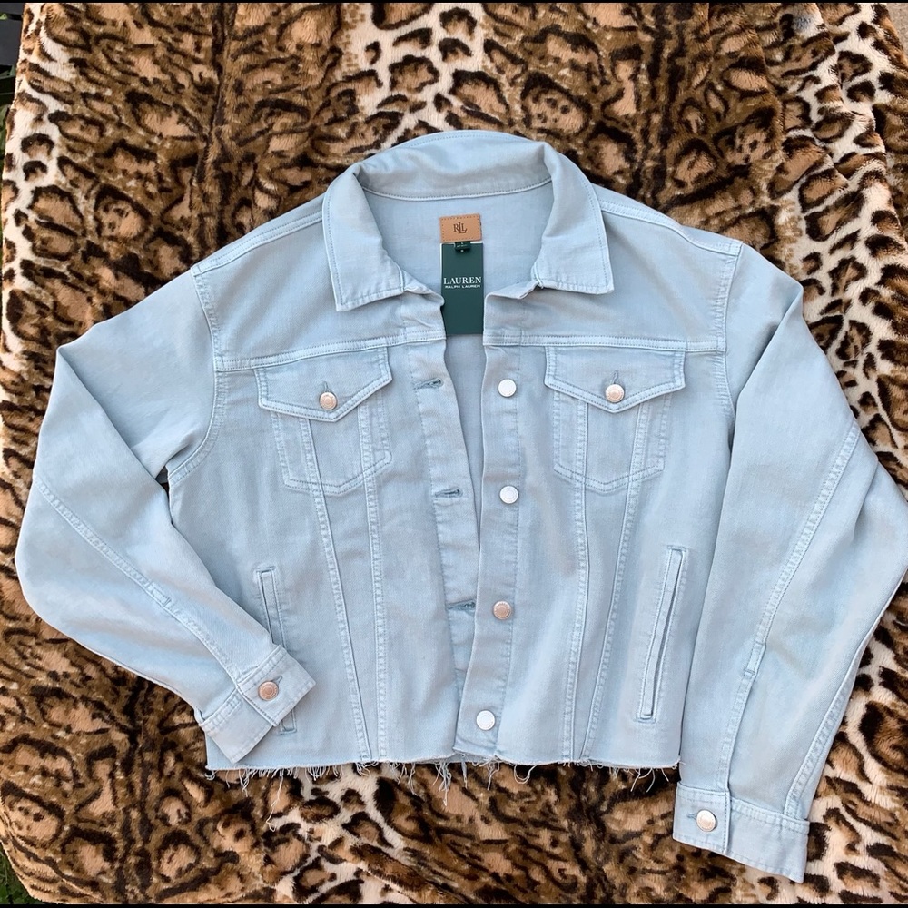 NWT Ralph Lauren Jean jacket frayed